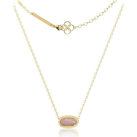 Gold Plated Pendant Necklace Women Dainty Layering Jewelry Gift Everyday Wear - Picture 8 of 8